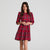 Sinsay Women's Red & Green Plaid Mini Dress