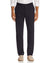 Dark gray pants worn by a person on a white background