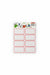 Self-Adhesive School Labels stickers (LN050) red