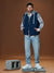Sinsay Men's Navy & Gray Hooded Puffer Vest|Sinsay In Lebanon