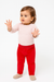 Boboli Baby Girl Velvet Red Pants | Boboli In Lebanon
