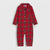 Sinsay Baby Boy's Red Long Sleeve Checkered Overalls