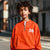 Sinsay Boy's Dark Orange Quarter Zip Front Neckline Sweatshirt