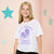 Sinsay Girl's White Short Sleeve Graphic Printed T-Shirt