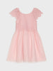 Sinsay Girl's Pink Dress With Openwork Lace And Tulle | Sinsay In Lebanon