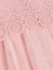 Sinsay Girl's Pink Dress With Openwork Lace And Tulle | Sinsay In Lebanon