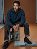 Sinsay Men's Dark Grey 1/4 Zip Sweatshirt | Sinsay In Lebanon