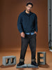 Sinsay Men's Dark Grey 1/4 Zip Sweatshirt | Sinsay In Lebanon