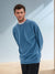 Sinsay Men's Blue Ribbed Long Sleeve Crew Neck Blouse|Sinsay In Lebanon