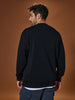 Sinsay Men's Black Rib Knit Pullover Sweatshirt | Sinsay In Lebanon