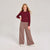 Sinsay Girl's Taupe Color Wide Leg With Elastic Waistband Cargo Pants