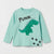 Zara Baby Boy's Light Green Dino Graphic Blouse | Zara In Lebanon