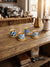 H.k Porcelain 4 Coffee Cup With Bamboo Saucer 100ml(MI14-17)