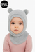 Sinsay Fox & Bunny Baby Girl's Light Grey Knitted Balaclava Hat | Sinsay In Lebanon