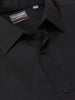Van Heusen Men's Black Regular Fit Stretch Wrinkle Free Sateen Dress Shirt | Van Heusen In Lebanon