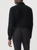 Van Heusen Men's Black Regular Fit Stretch Wrinkle Free Sateen Dress Shirt | Van Heusen In Lebanon