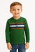 Carters Boy's Khaki Green Striped Long Sleeve Blouse |Carters In Lebanon