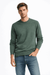 Celio Men's Olive Green Plain Crew Neck Sweater|Celio In Lebanon