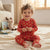 Sinsay Baby Boy's Red Holiday Pattern Pajama Set