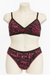 Demar Women's Black & Fuchsia Lingerie Set | Demar In Lebanon