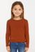 POMPdeLUX Girl's Brick Long-Sleeve Blouse |POMPdeLUX in Lebanon