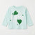 Zara Girl's Light Aqua Heart Print Crewneck Blouse | Zara in Lebanon