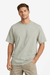 Mode Of One Men's Mint Green Relaxed Fit Textured T-Shirt | Mode Of One In Lebanon