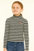S.Oliver Girl's White & Black Striped Long-Sleeve Blouse |S.Oliver in Lebanon