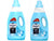 Two bottles of Comfort Gel Cleaner in Blue Spring Dew, each with a capacity of 2 liters.