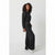 Sinsay Women's Black Wide-Leg Track Pants