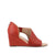 Journee Collection Women's Rust Leather Aretha Wedge Heeled Sandal |Journee Collection In Lebanon