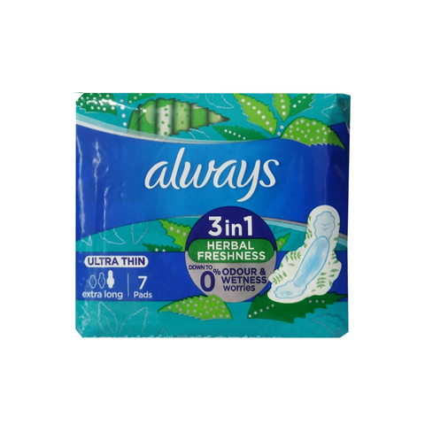 Always Ultra Thin Extra Long 3 in1  7 pads