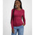 Aveto Women's Dark Fuchia Juniors' Long-Sleeve Blouse | Aveto in Lebanon