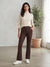 Sinsay Women's Brown Flare Leggings