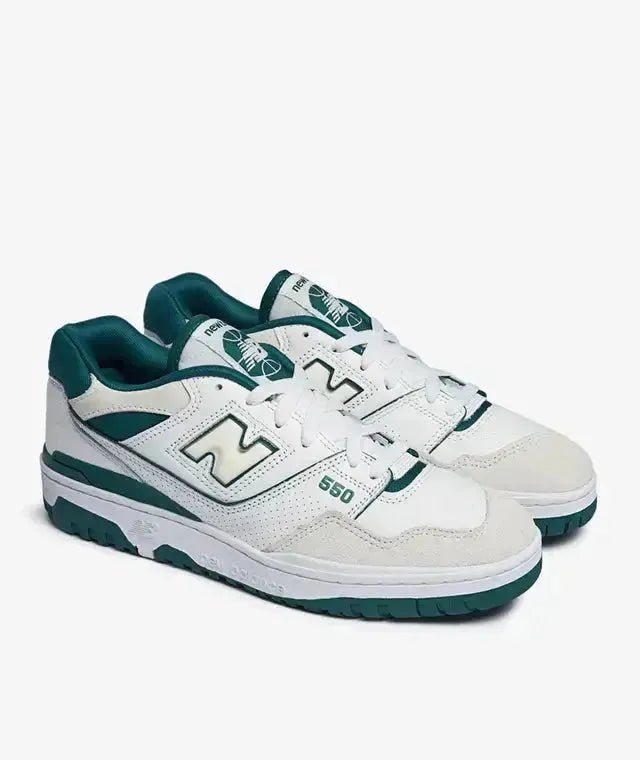New Balance Unisex BB550STA White & Green Sneakers | New Balance In Lebanon