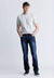 Buffalo David Bitton Men's Dark Blue Straight Six Dirty & Sanded Jeans | Buffalo David Bitton In Lebanon