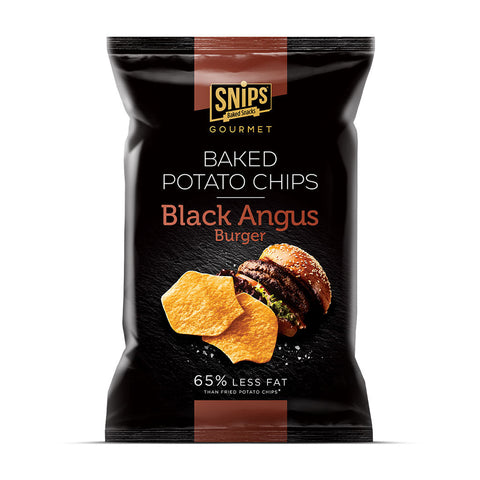 Snips Baked Potato Chips Black Angus Burger 100g