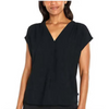 Banana Republic Women's Black Short Sleeve V-Neck Blouse