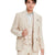 Man wearing a beige suit with a white background