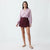 Sinsay Women's Plum Wrap-Style Skort