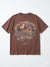 Fmoda Women's Light Maroon Printed T-Shirt | Fmoda In Lebanon