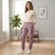 Hippie Rose Women's Light Purple Comfortable Cuffed Fleece Sweatpants