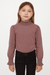 POMPdeLUX Girl's Brown Long Sleeve Blouse| POMPdeLUX in Lebanon