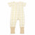Cloud Island Baby's White Lined Yellow/Green Short Sleeve Overall | Cloud Island in Lebanon