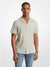Michael Kors Men's Light Green & White Gingham Seersucker Stretch Cotton Short-Sleeve Shirt | Michael Kors In Lebanon