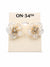 On 34th Women's White -Tone Color Pavé & Imitation Pearl Flower Stud Earrings | On 34th in Lebanon