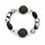 Macys Women's Black & Silver Faux Pearl Glass Resin Beaded Stretch Bracelet | Macys In Lebanon