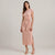 Lauren Ralph Lauren Women's Dusty Rose Tie-Front Jersey Midi Dress