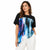 Emporio Armani Women's Black Colorful Abstract Watercolor Print T-shirt | Emporio Armani in Lebanon
