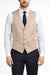 Bar III Men's Beige Stretch Cotton Solid Suit Vest | Bar III In Lebanon